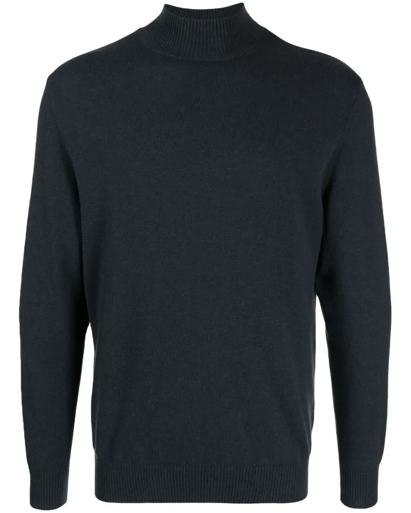 N.Peal Rollkragenpullover aus Bio-Kaschmir - Blau Blau
