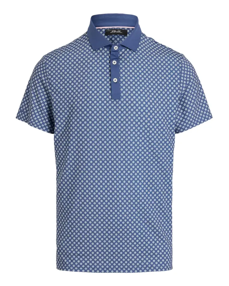 Ralph Lauren geometric-print polo shirt - Blau Blau