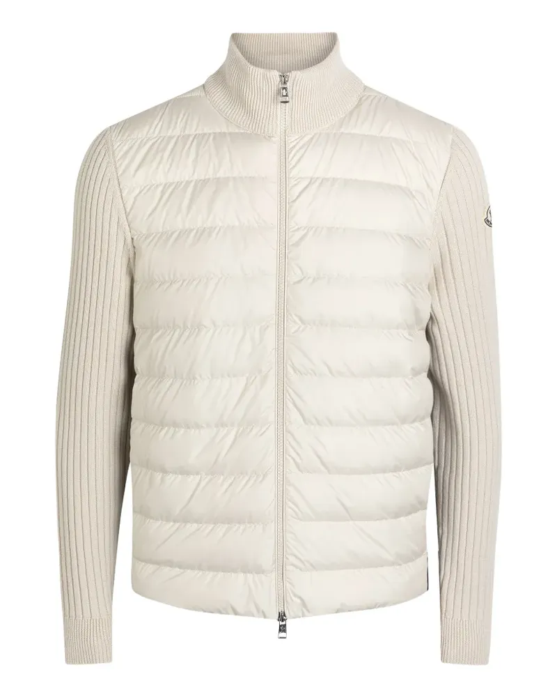 Moncler ribbed padded jacket - Nude Nude