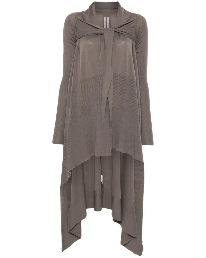 Rick Owens Wickelmantel mit Schnürung - Grau Grau