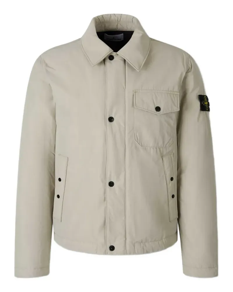 Stone Island 4100022 micro reps down coach jacket with anti-drop - Nude Nude