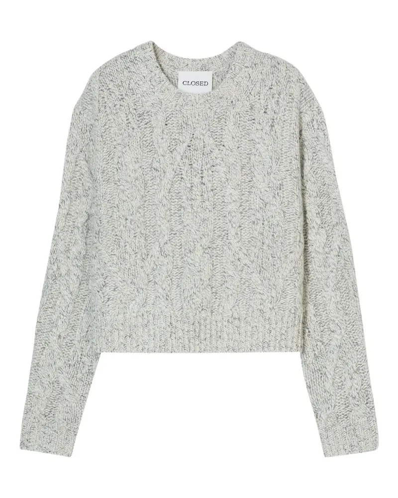 Closed Pullover mit Zopfmuster - Grau Grau