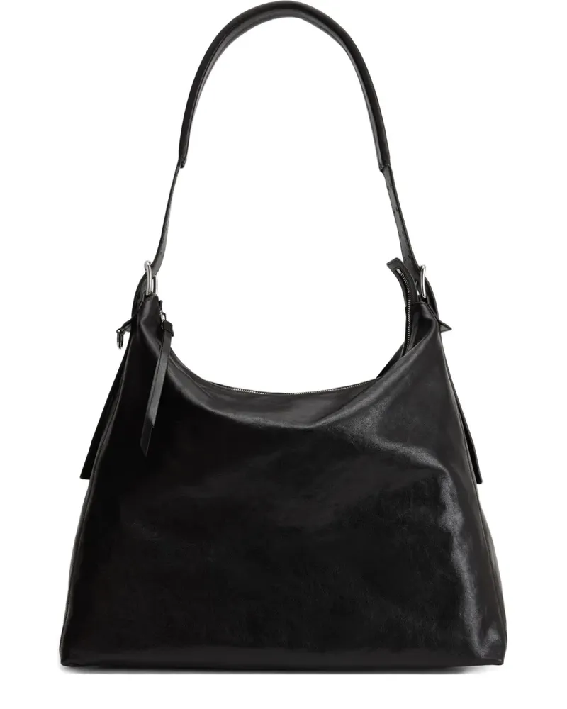 Christophe Lemaire Schultertasche mit Gürtel - Schwarz Schwarz