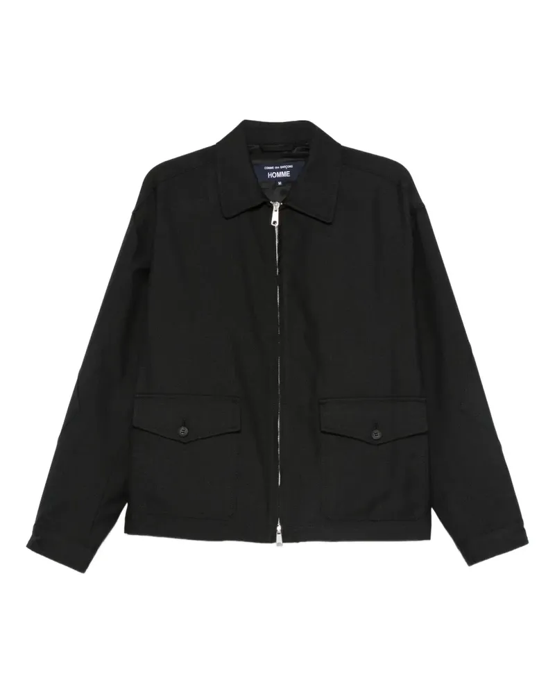 Comme des Garçons zip-front flap-pocket jacket - Schwarz Schwarz