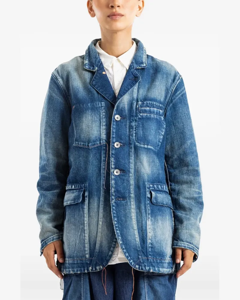 COTTLE faded-effect jacket - Blau Blau