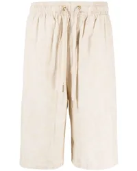 Versace Barocco Silhouette chambray shorts Nude