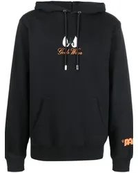 GCDS Hoodie mit Daffy-Duck-Print Schwarz