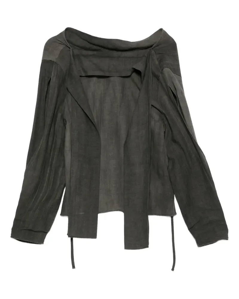 Our Legacy Bluse mit Schleifenverschluss - Grau Grau