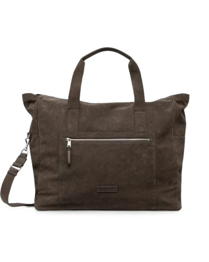 Marc O'Polo suede holdall - Braun Braun