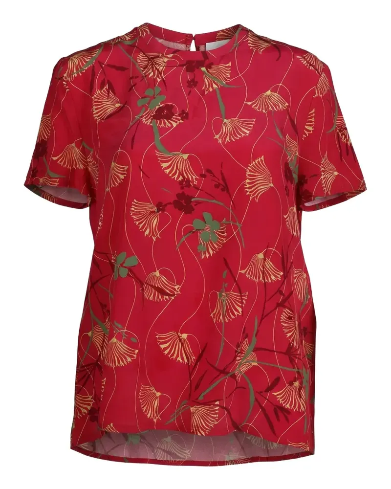 Valentino Garavani floral-print T-shirt - Rot Rot