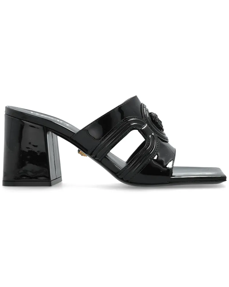 Versace Medusa '95 Lackleder-Mules 70mm - Schwarz Schwarz