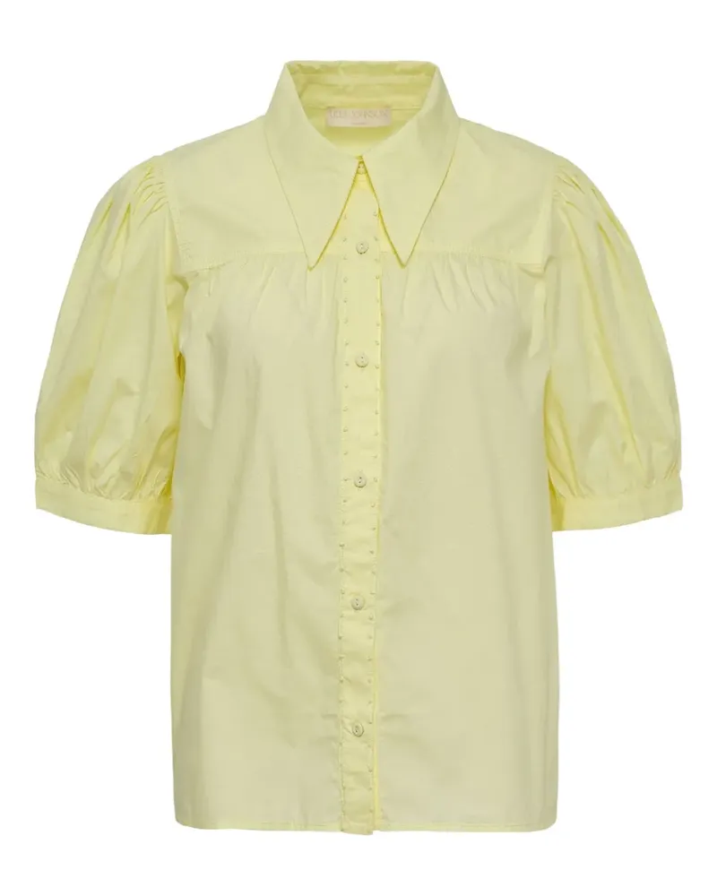 Ulla Johnson Hemd mit Puffärmeln - Grün Grün