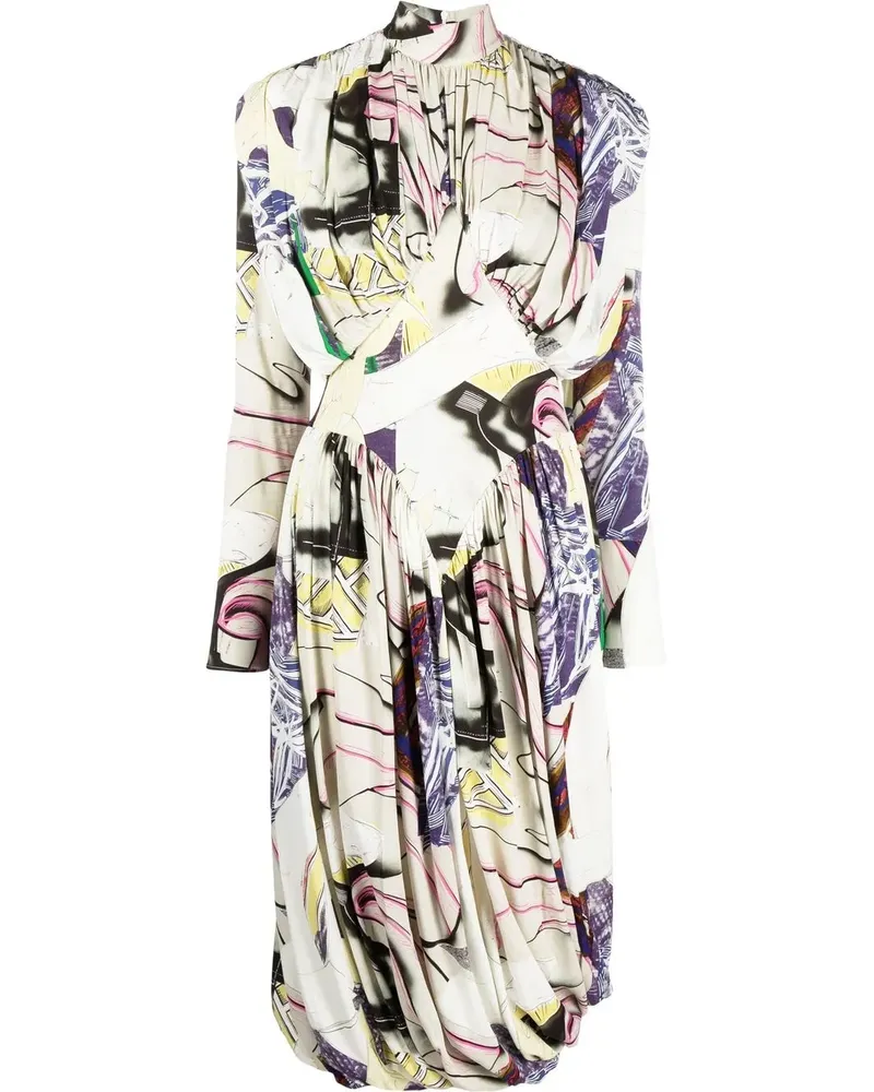 Stella McCartney Kleid mit grafischem Print - Nude Nude