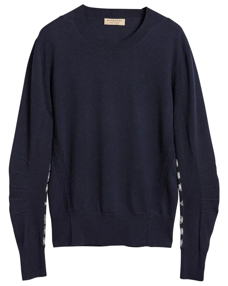 Burberry Pullover mit karierten Details - Blau Blau