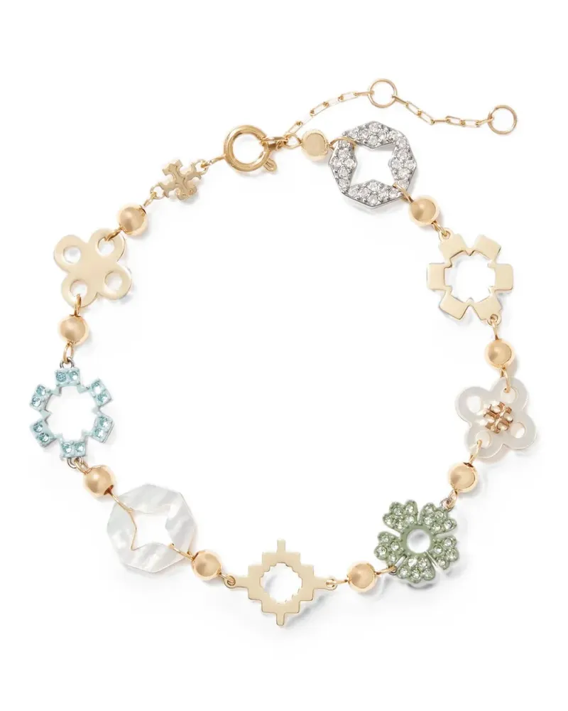 Tory Burch Forget Me Not pavé bracelet - Gold Gold