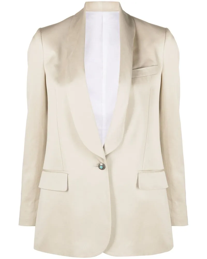 Fortela Einreihiger Blazer - Nude Nude