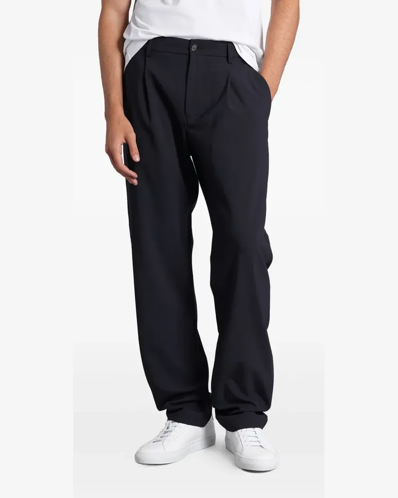 ASPESI pleated-front flannel trousers - Blau Blau