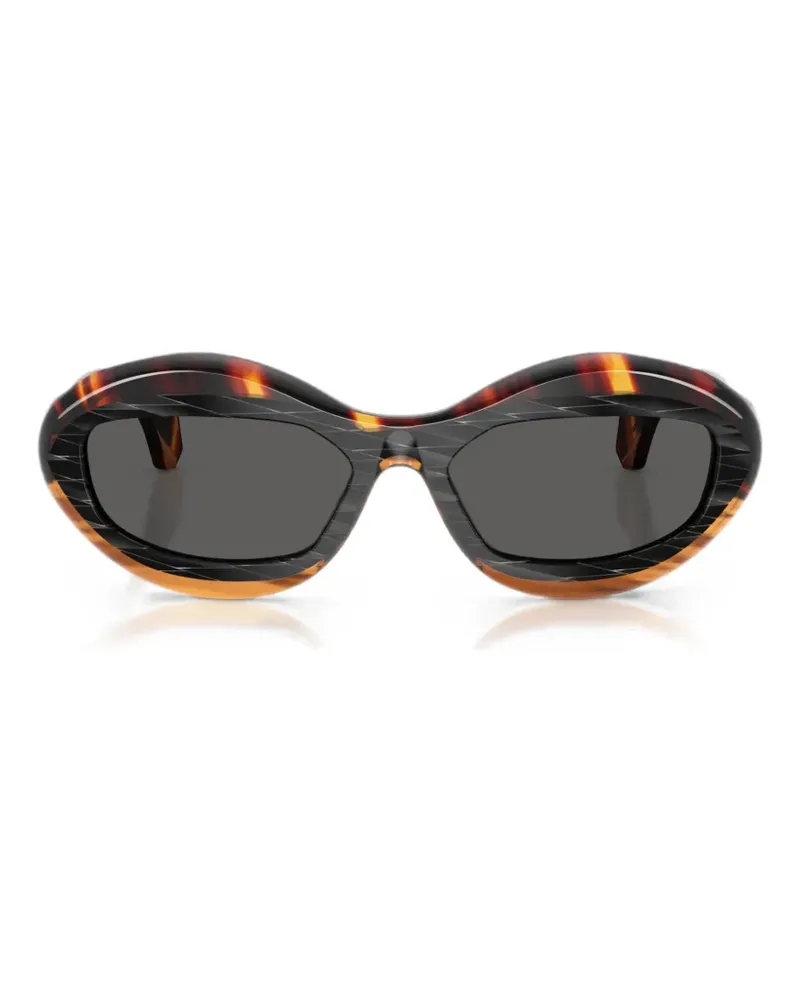 Alain Mikli Sonnenbrille mit Cat-Eye-Gestell - Braun Braun