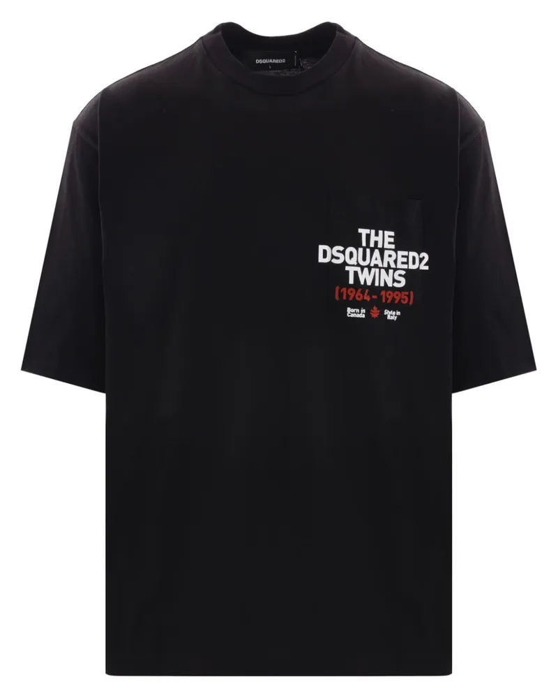 Dsquared2 T-Shirt mit Logo-Print - Schwarz Schwarz