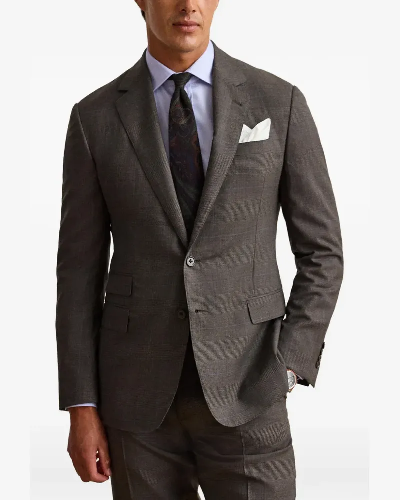 Ralph Lauren Karierter Kent Glen Anzug - Grau Grau