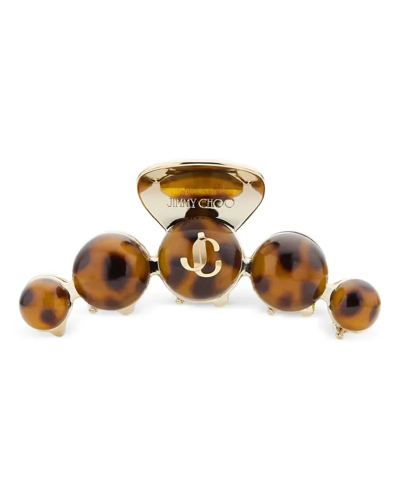 Jimmy Choo Claw Haarspange in Schildpattoptik - Braun Braun