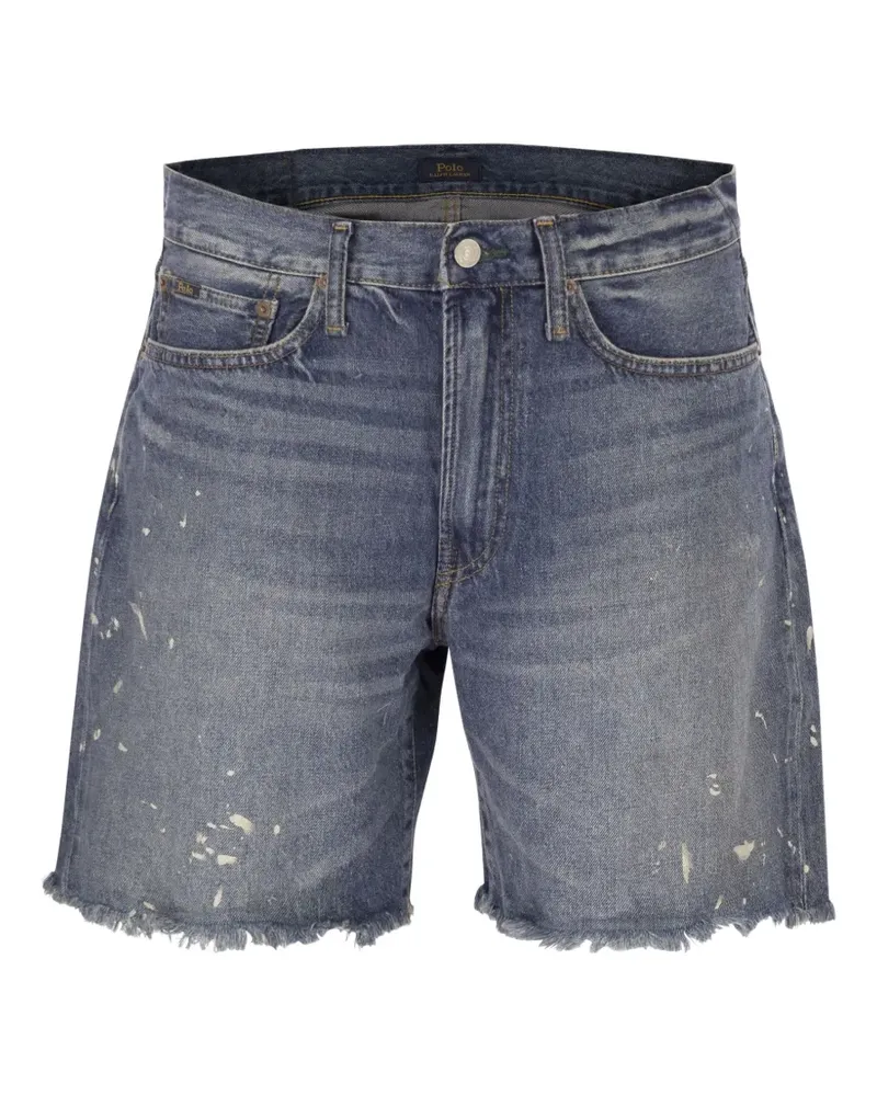 Ralph Lauren Ausgefranste Vintage Classic Shorts - Blau Blau