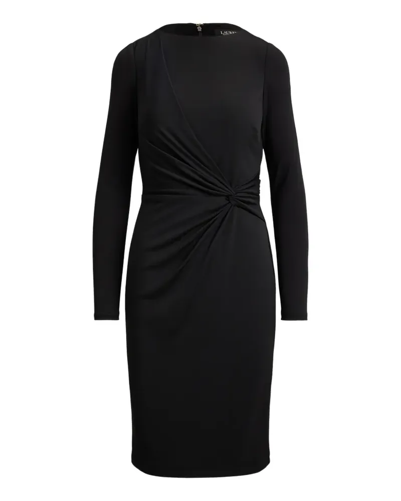 Ralph Lauren Midikleid mit U-Boot-Ausschnitt - Schwarz Schwarz