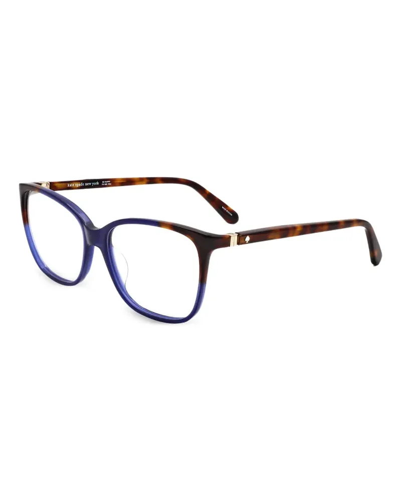 Kate Spade Eckige Karlyn Brille in Schildpattoptik - Blau Blau