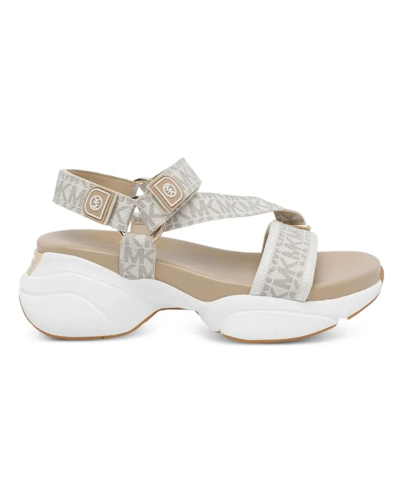 Michael Kors Bowie logo round-toe sandals - Nude Nude