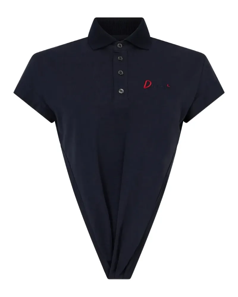 Dsquared2 Tief geschnittenes Just Right Fit Poloshirt - Blau Blau