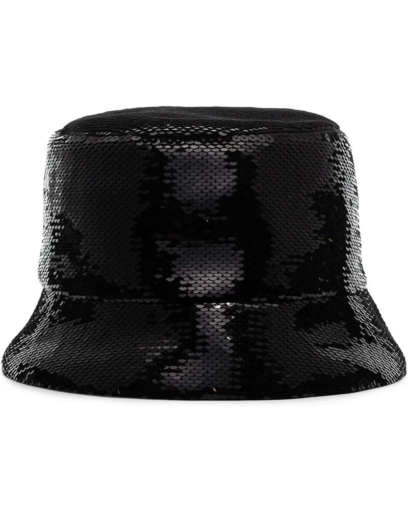 Prada Fischerhut mit Pailletten - Schwarz Schwarz