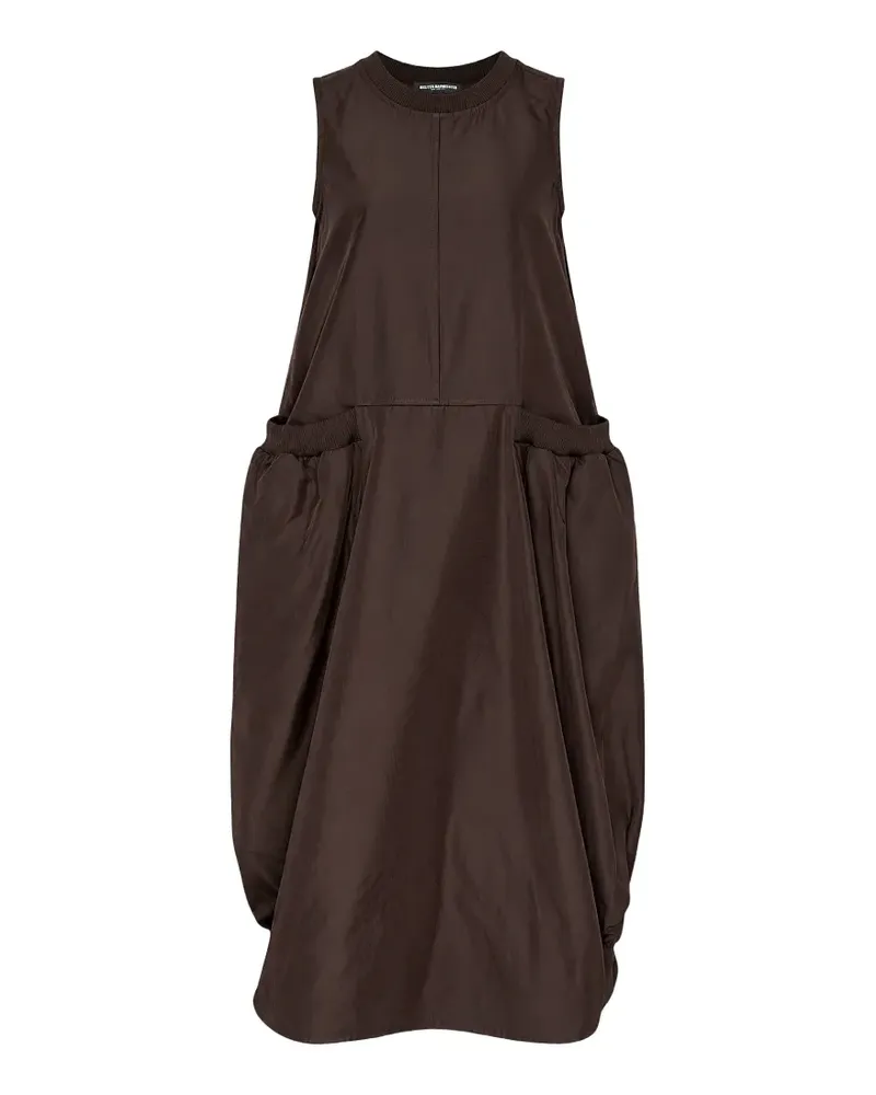 Melitta Baumeister sleeveless cocoon-silhouette midi dress - Braun Braun