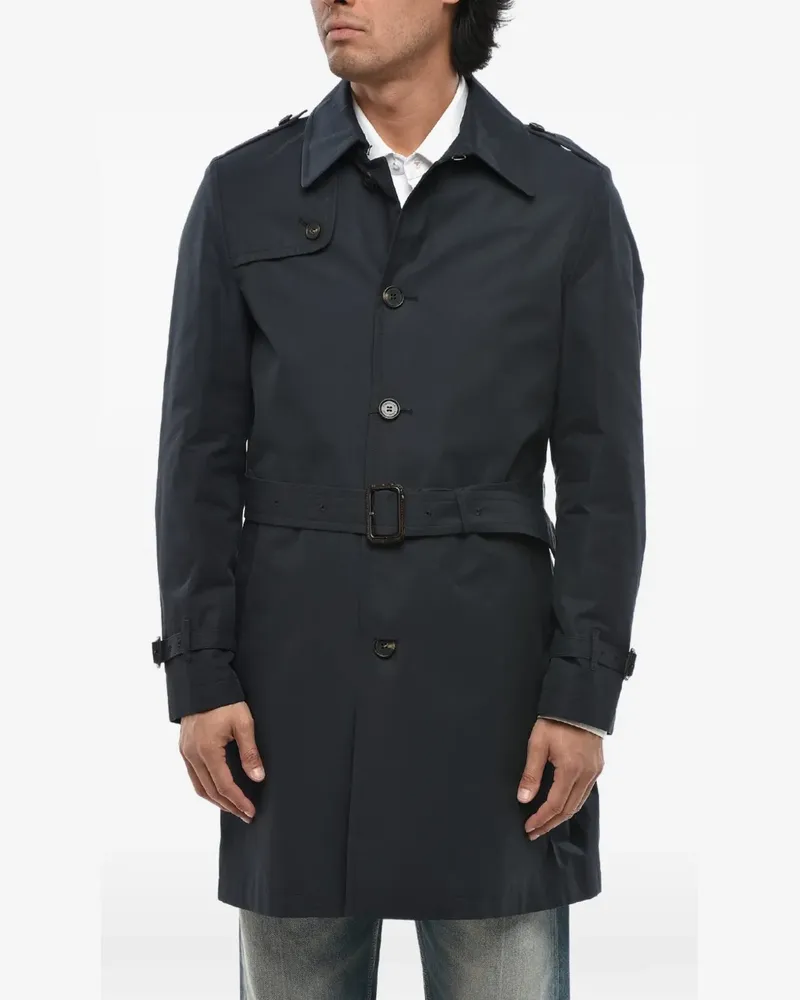 Corneliani belted trench coat - Blau Blau