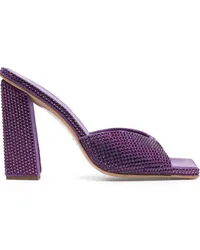 Gia Borghini Mules mit Kristallen Violett