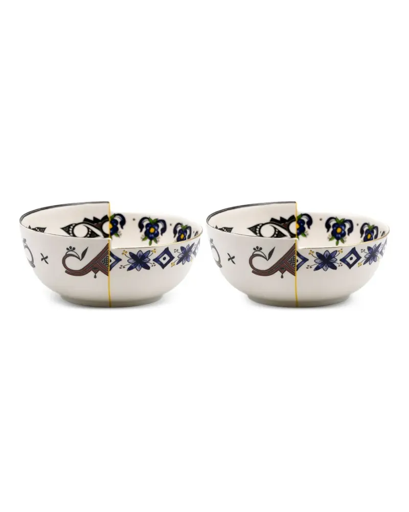 Seletti Tiwanaku Hybrid bowl (set of two) - Weiß Weiß