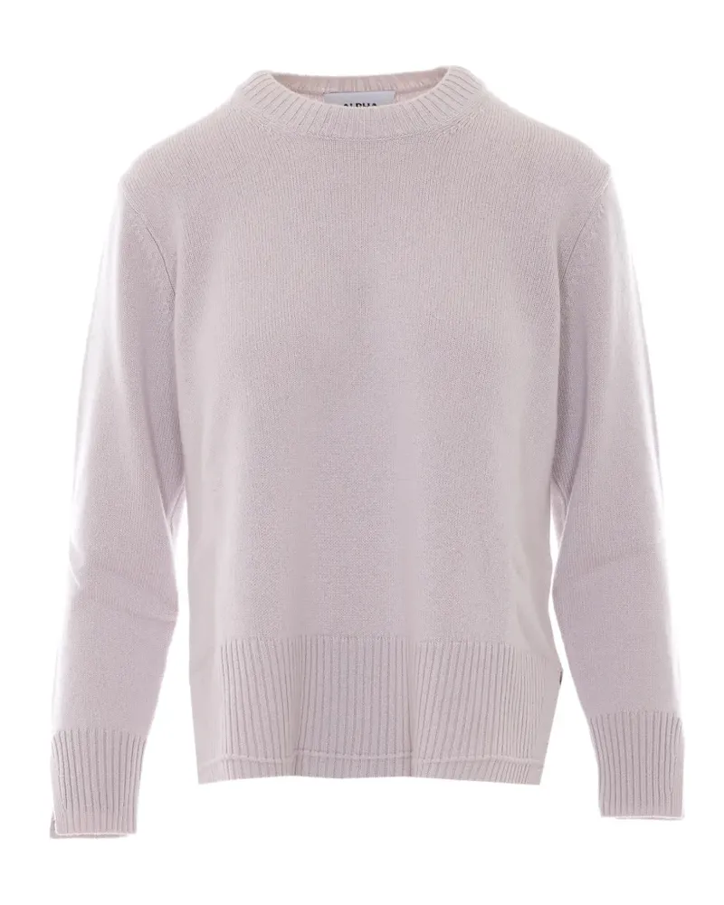 Alpha Studio Pullover mit gerippten Details - Rosa Rosa