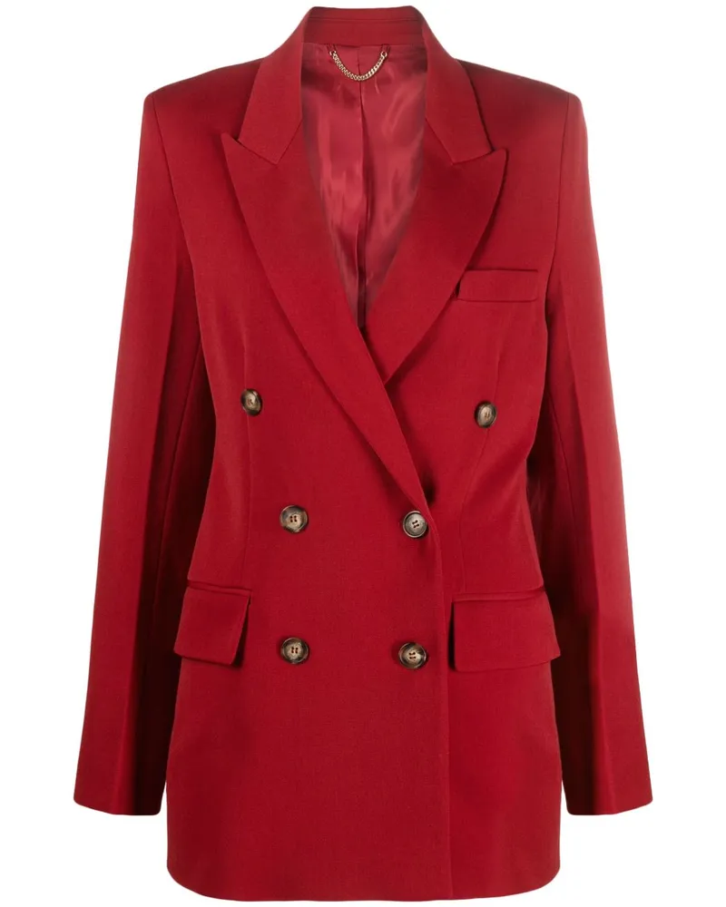 Victoria Beckham Doppelreihiger Blazer - Rot Rot
