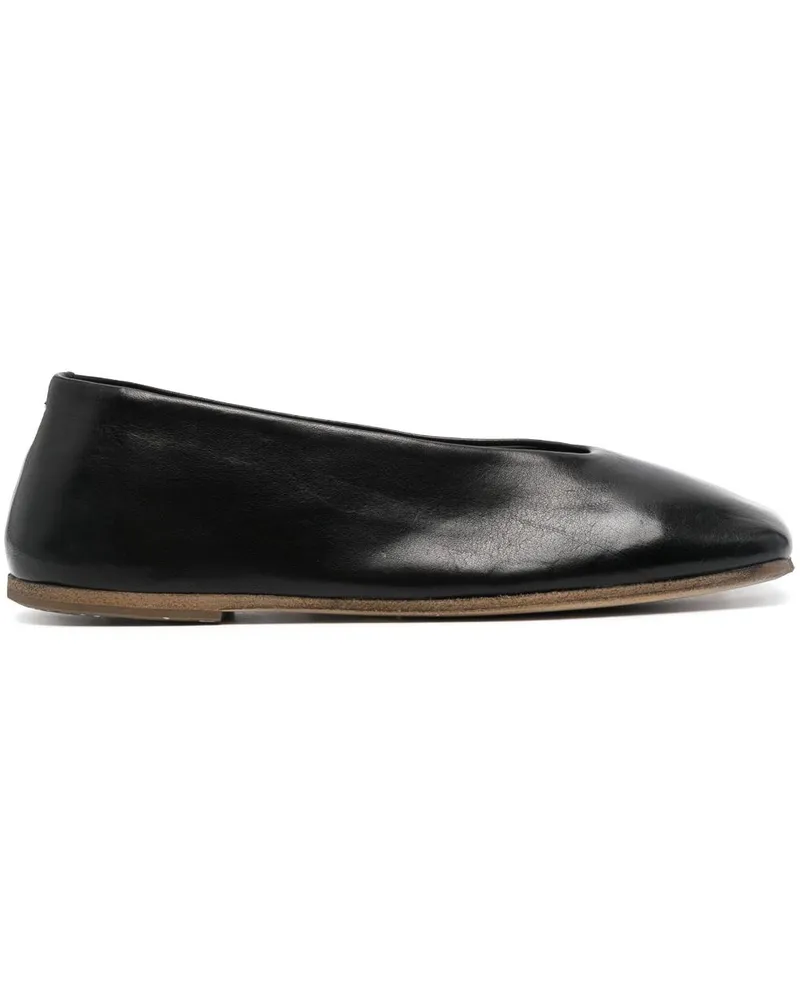 Marsèll Ballerinas mit eckiger Kappe - Schwarz Schwarz