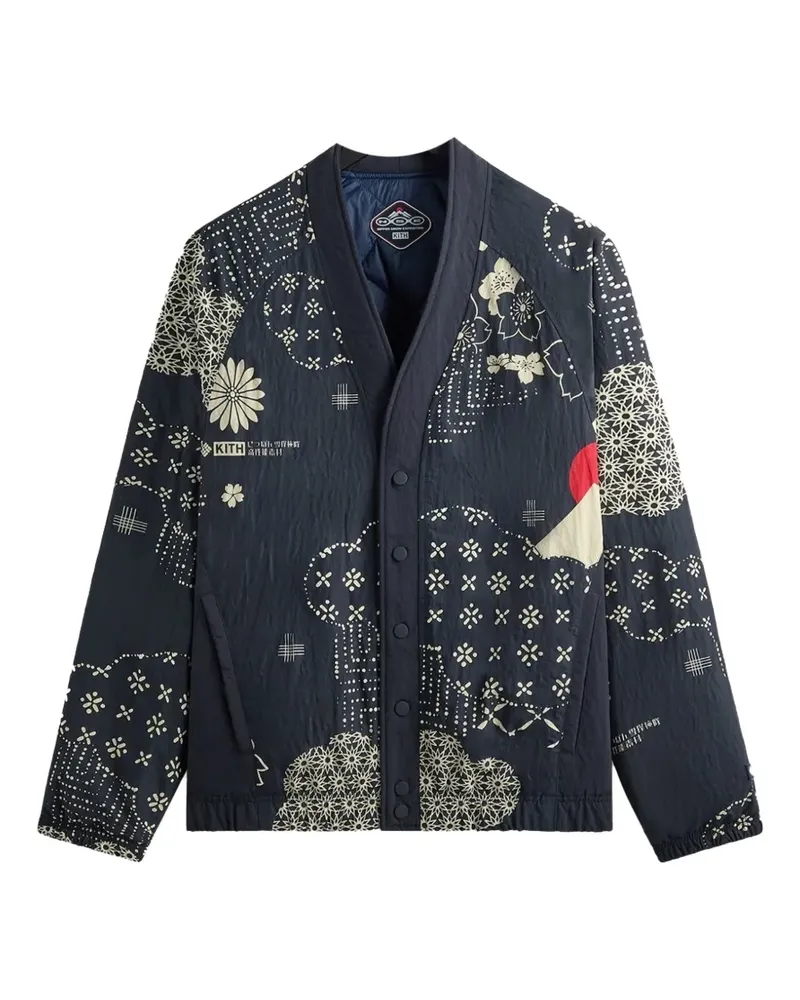 KITH x Columbia reversible sweater - Blau Blau