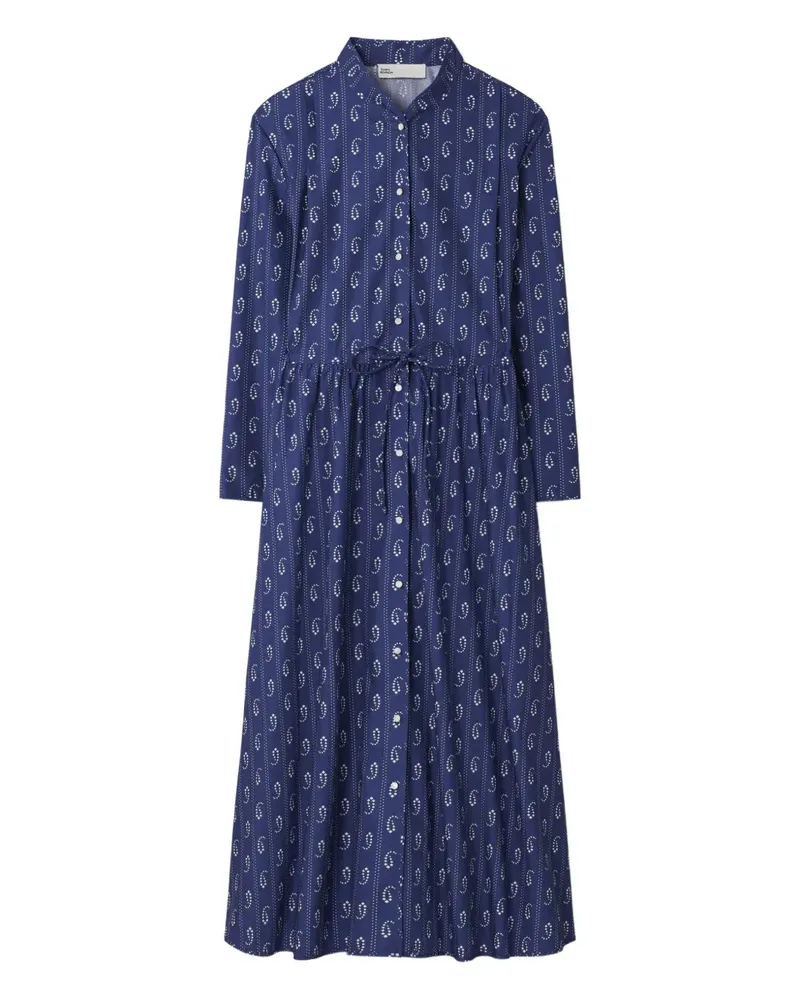 Tory Burch printed cotton beach dress - Blau Blau