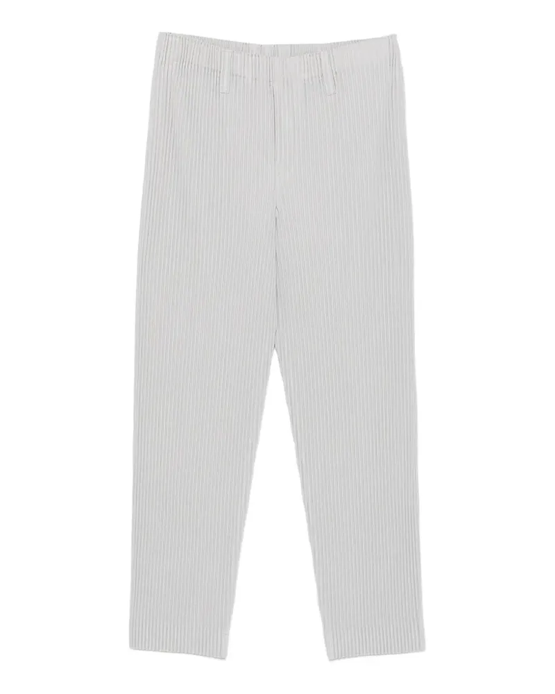 Issey Miyake Plissierte Cropped-Hose - Grau Grau