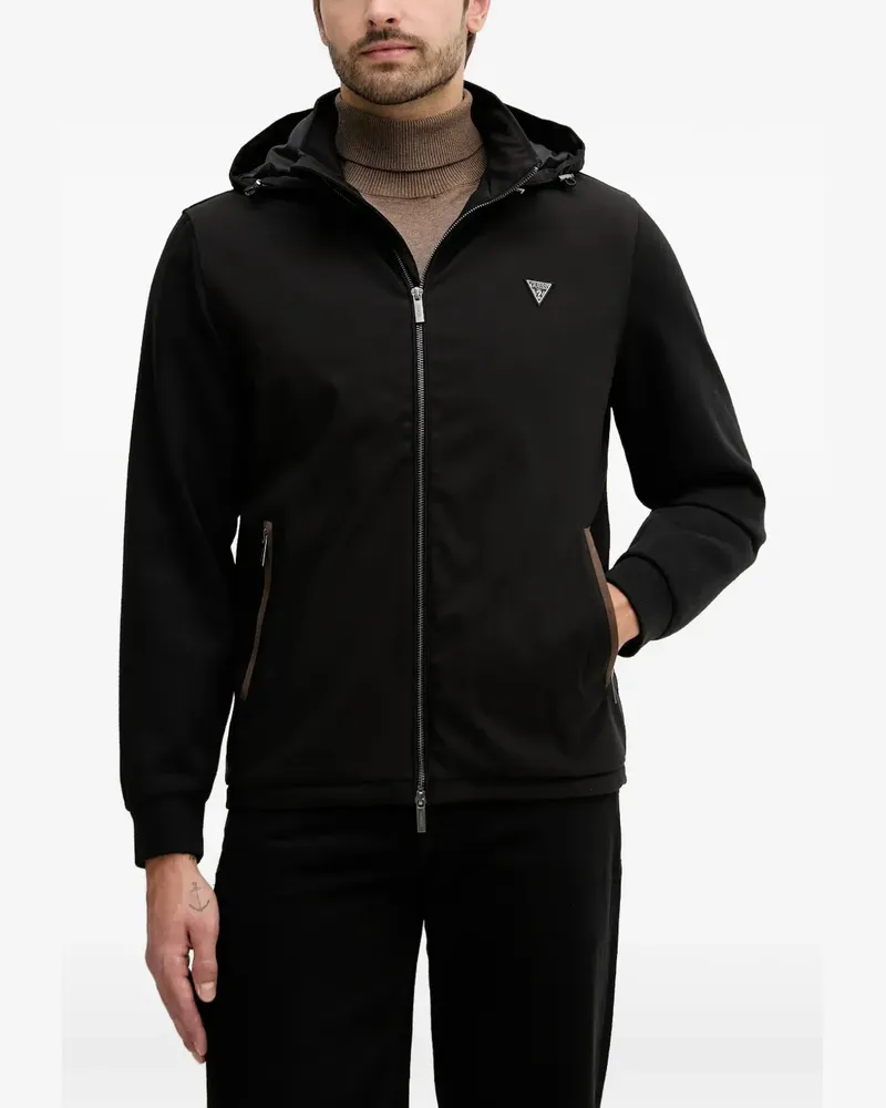 Guess hooded zip jacket - Schwarz Schwarz