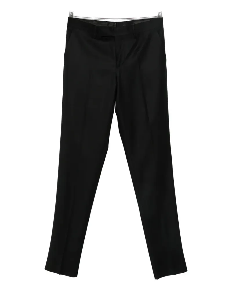 LARDINI drop trousers - Schwarz Schwarz
