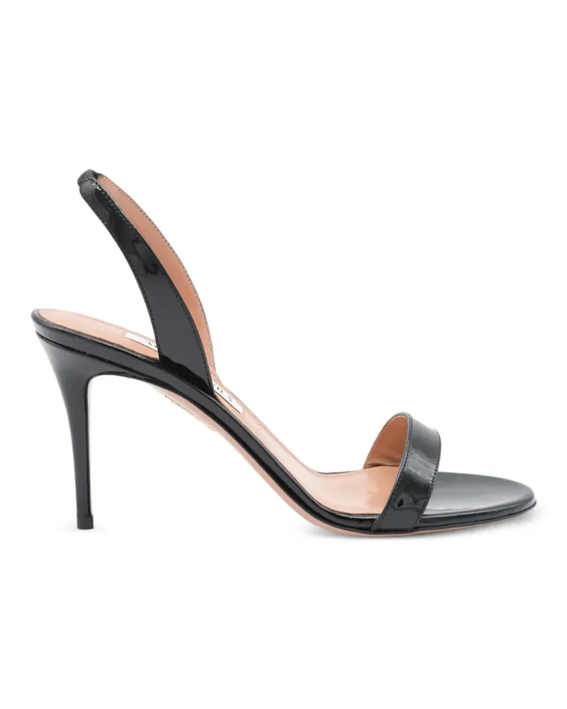 Aquazzura So Nude Sandalen 85mm - Schwarz Schwarz
