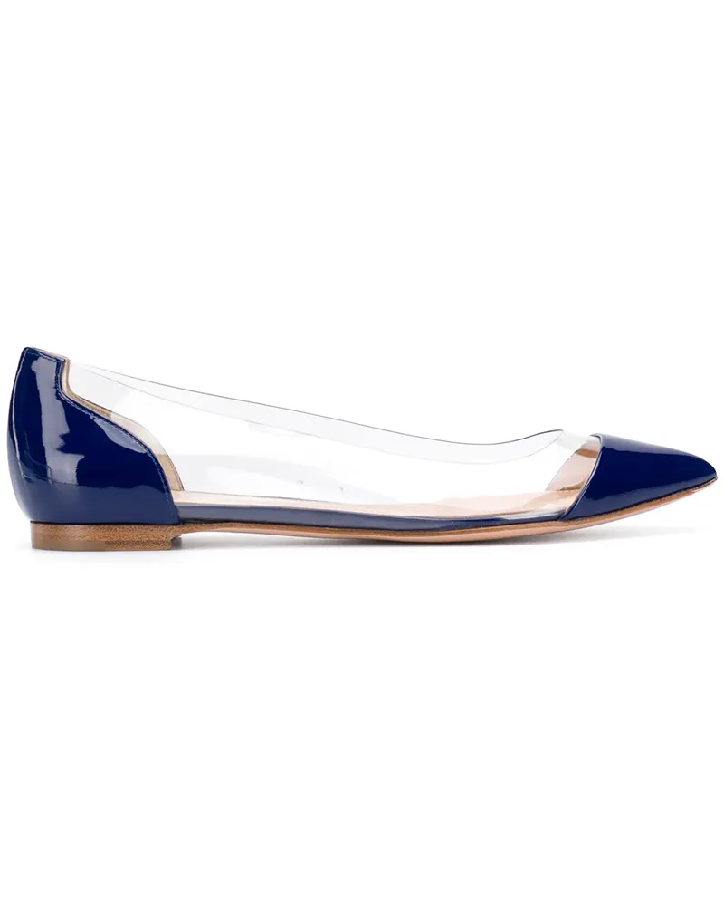 Gianvito Rossi Azure Trasp ballerinas - Schwarz Schwarz