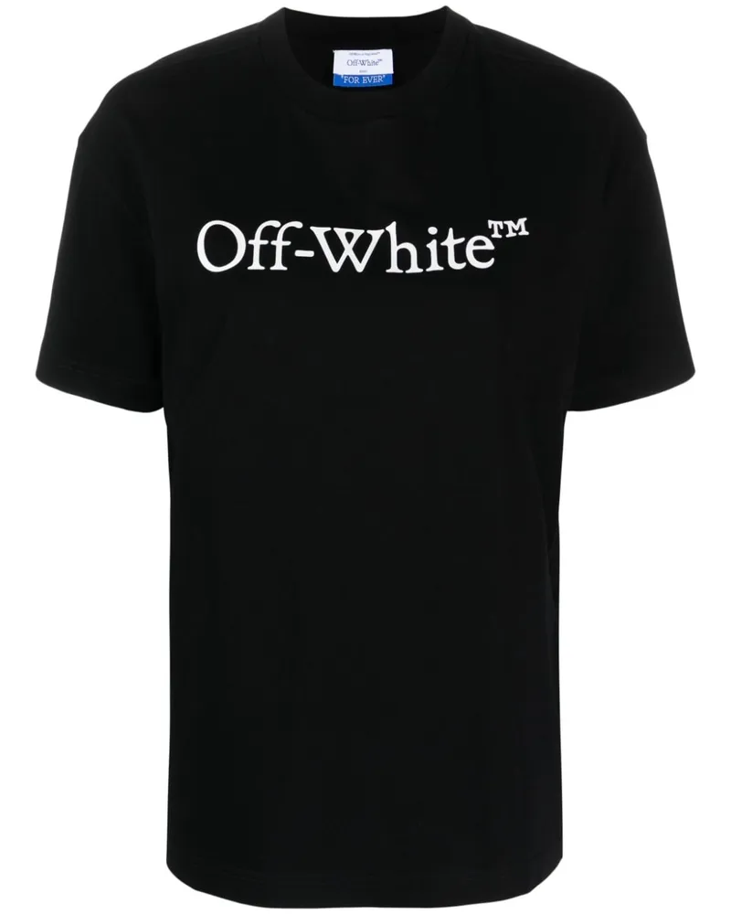 OFF-WHITE Bookish T-Shirt mit Logo-Print - Schwarz Schwarz