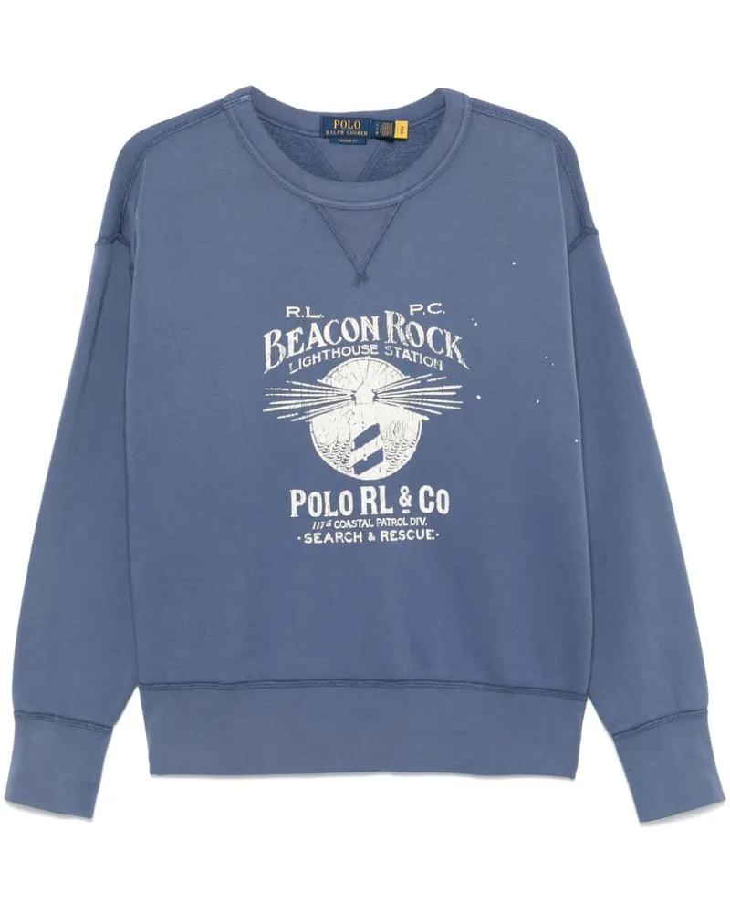 Ralph Lauren Sweatshirt mit grafischem Print - Blau Blau