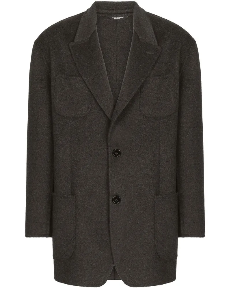 Dolce & Gabbana Kaschmirsakko im Oversized-Look - Schwarz Schwarz