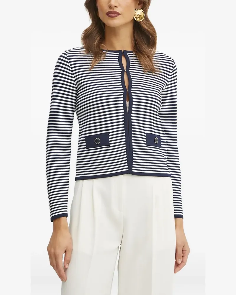 Luisa Spagnoli Gestreifter Cardigan - Blau Blau