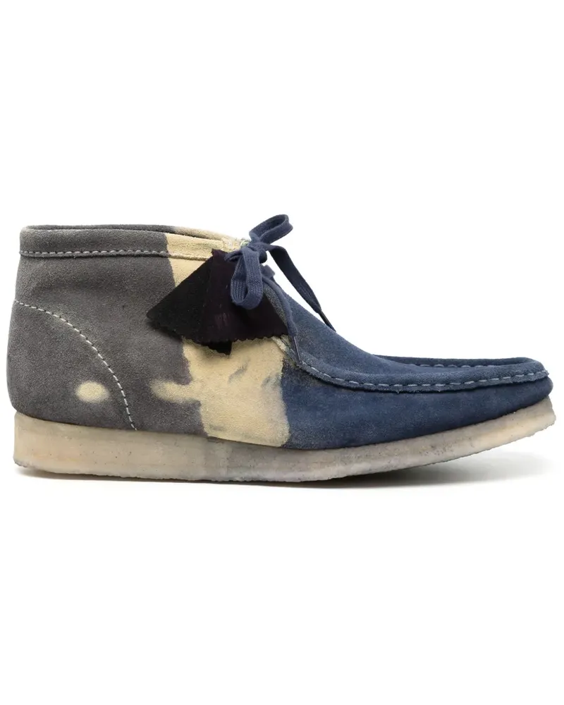 Stain Shade Wallabee Schnürstiefel - Blau Blau